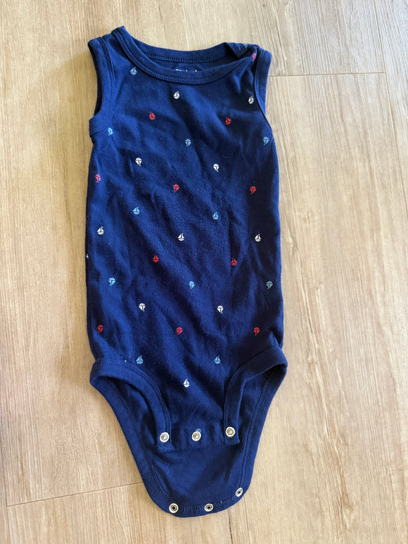 Carter's Navy Sailboat Tank Onesie, 18M