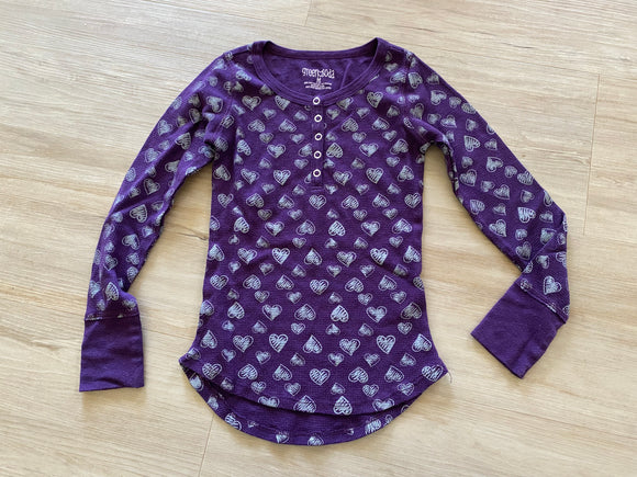 Green Soda Heart Purple Thermal, M(7-8)