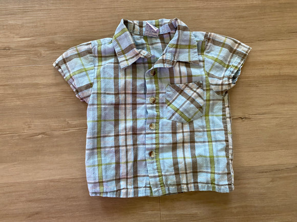 Plaid Button Down, 18M