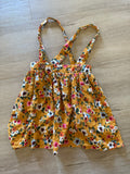 Bailey's Blossom Yellow Floral Skirt Overalls, 5T