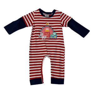 Boutique Barnyard Fun Romper, 0-3M, 3-6M, 6-12M, 12-18M, 18-24M