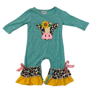 Boutique Farm Vibes Romper, 0-3M, 3-6M, 6-12M, 12-18M, 18-24M