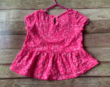 Pink Floral Top, 12M