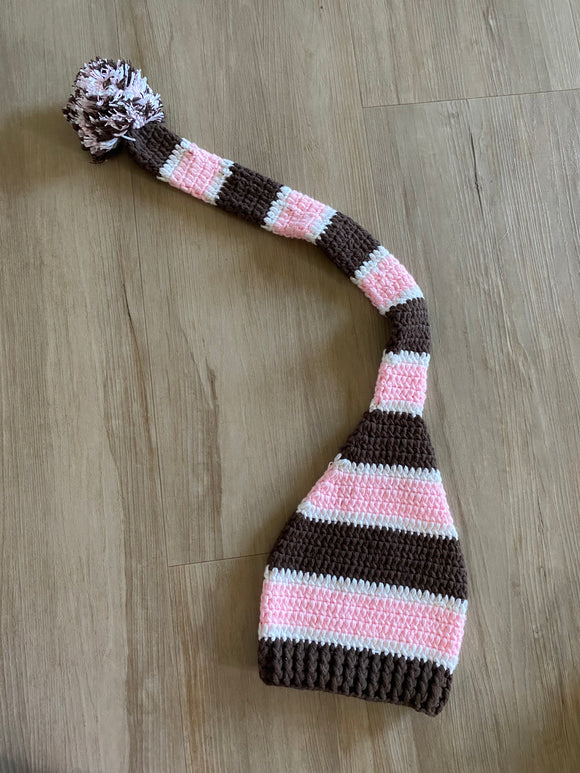 New Handmade Knitted Tailed Prop/Beanie (2 Available)