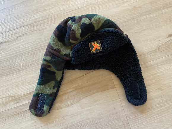 Camo Fleece Airplane Beanie, 2-4T