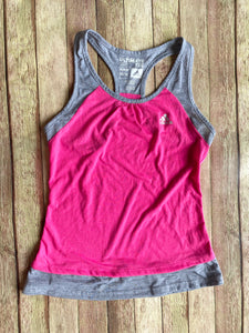 Adidas Pink Racerback Tank, M(10-12)