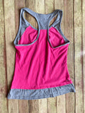 Adidas Pink Racerback Tank, M(10-12)