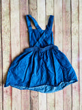 Lightweight Denim Colored Skirt Overalls, 5T