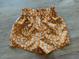 NWOT Boutique Yellow Floral Shorts, 6-7Y