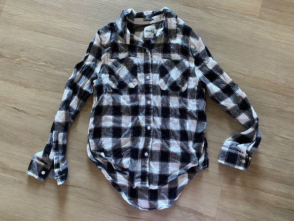 Mudd Girls Checkered Button Down, 10