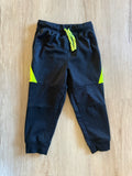 Jumping Beans Black/Neon Green Athletic Sweatpants, 3T
