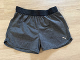Puma Grey Athletic Shorts, M (8-10)