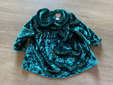 Cat & Jack Green Velvet Dress, 3-6M