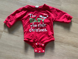 Boutique 'The baby who stole Christmas' Onesie, 70 (6M)