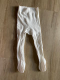 White Knitted Tights, 12-24M