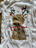 Carter's Reindeer Christmas Onesie, 12M