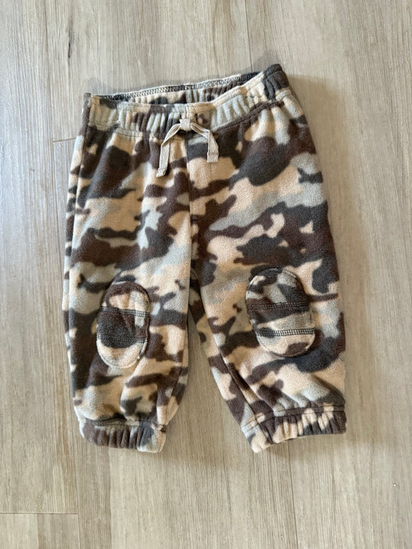 Jumping Beans Fleece Camo Sweatpants, 6-9M