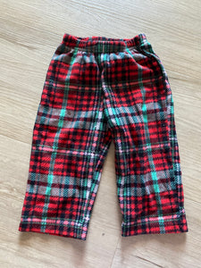 Cat & Jack Plaid Fleece PJ Pants, 12M