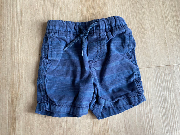 OshKosh Blue Striped Shorts, 6M