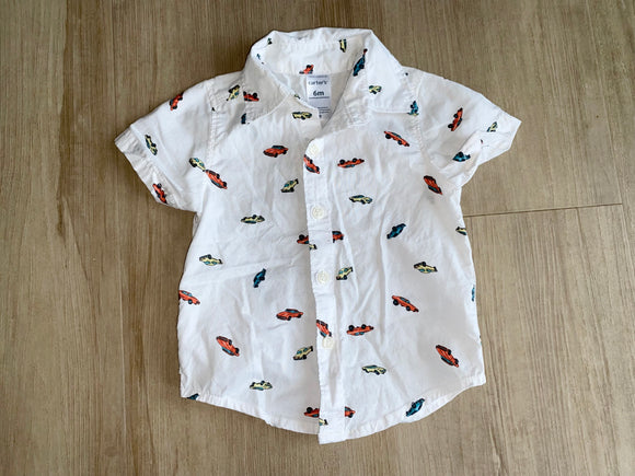 Carter's Cars Button Down, 6M