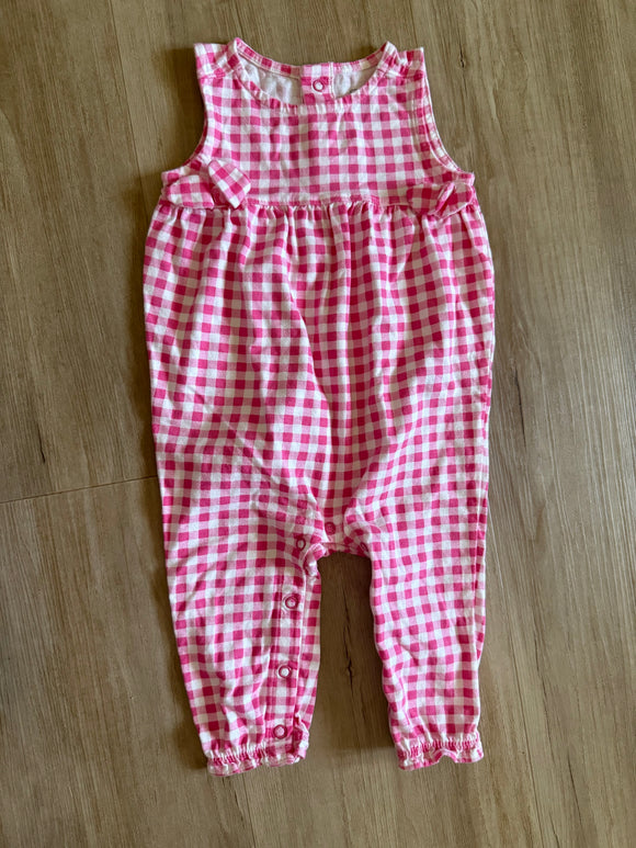 Carter's Pink Checkered Jumpsuit, 9M