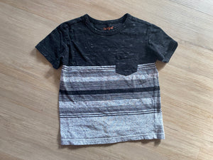 Cat & Jack Striped Pocket Tee, XS(4/5)