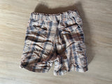 Wrangler Brown Plaid Shorts, 4T