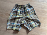 Faded Glory Green Plaid Pull On Shorts, 5T