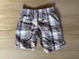 Grey Plaid Shorts, 4T