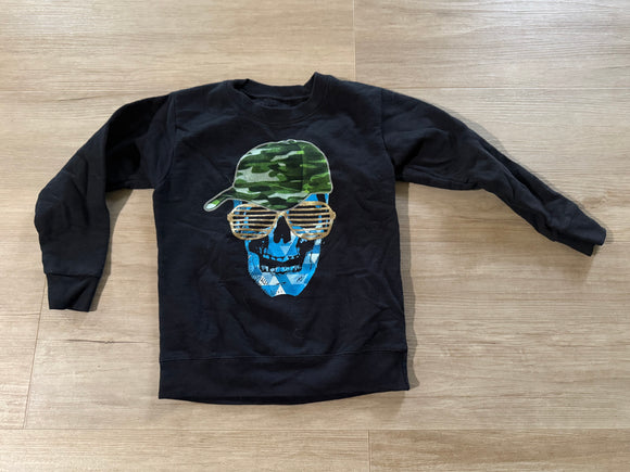 Hanes Skull Pullover, XS(4/5)