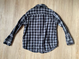 Wonder Nation Black Plaid Flannel, XS(4-5)