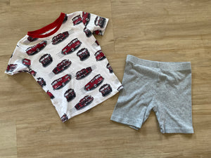 Firetruck Pajamas Set, 6