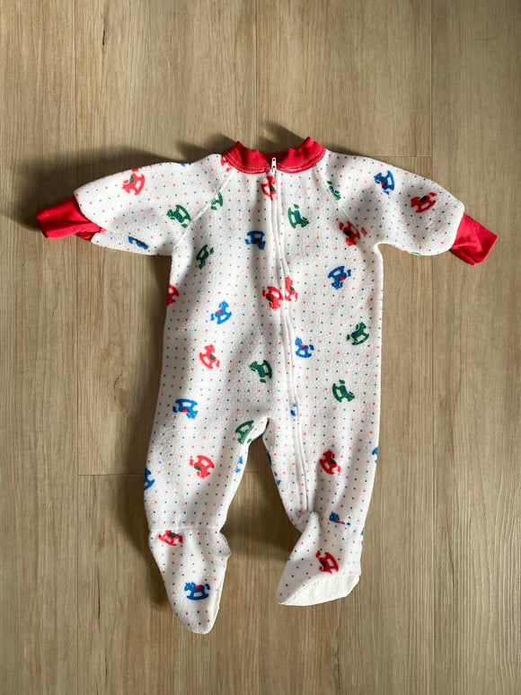 Vintage Kent IncRocking Horse Fleece Sleeper, 7-12M