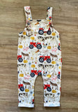 New Farm Life Overalls, 0/3M, 3/6M, 12/18M