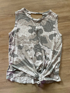 Old Navy Grey Camo Tank, L(10-12)