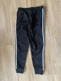 Adidas Black, White Striped Joggers, M(10/12)