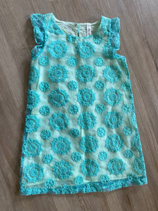 Cherokee Mint Embroidered Dress, M(7/8)