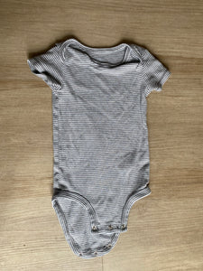 Carter's Grey Striped Onesie, 9M