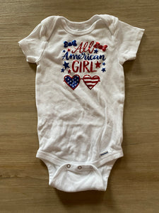 'All American Girl' Onesie, 12M