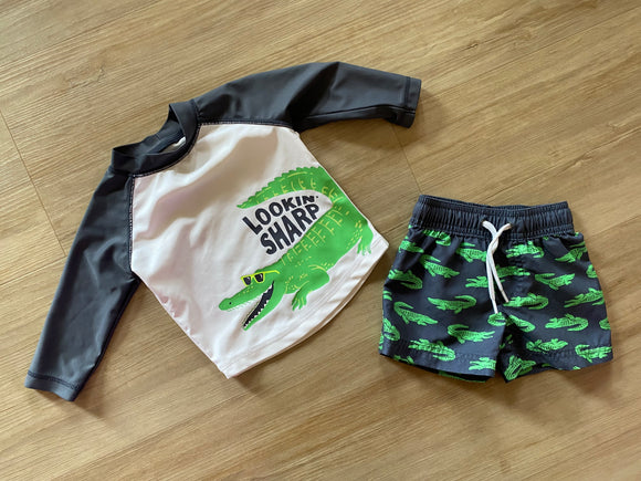 Carter's Alligator Swim Set, 3-6M