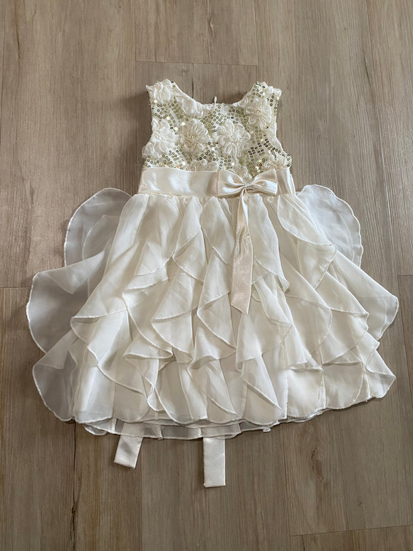 American Princess Flower Cream Dress, 6