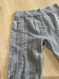 Faded Glory Grey Knit Leggings, S(4-6X)