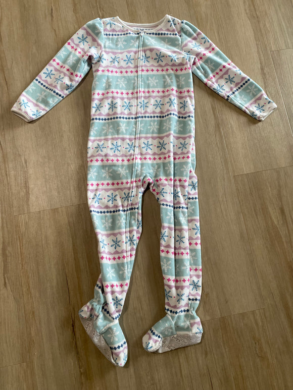 Carter's Snowflake Fleece Sleeper, 6