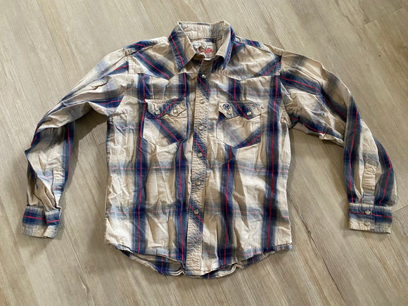 Wrangler Button Down, L(10-12)