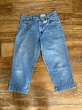Eddie Bauer, Jean Capris, Zipper Front, 14