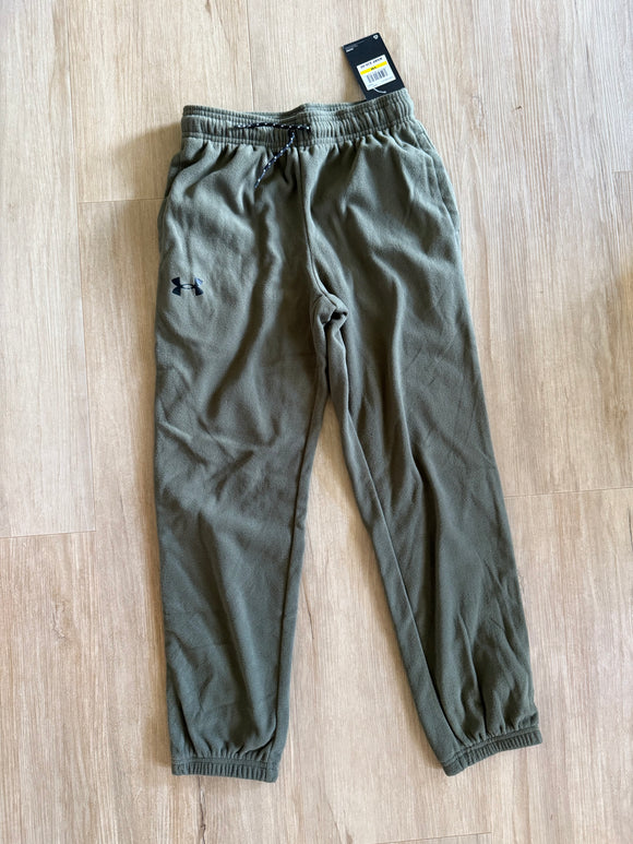 NWT Under Armour Marine Green Fleece Sweatpants, YM (10-12)