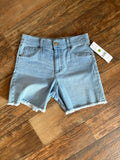 Just Be, Shorts, Fringed Hem, Back Pockets, Small