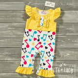 Music to My Ears Romper, 6-9M