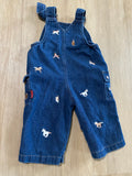 Le Top Baby Horse Denim Overalls, 6M