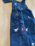 Le Top Baby Horse Denim Overalls, 6M